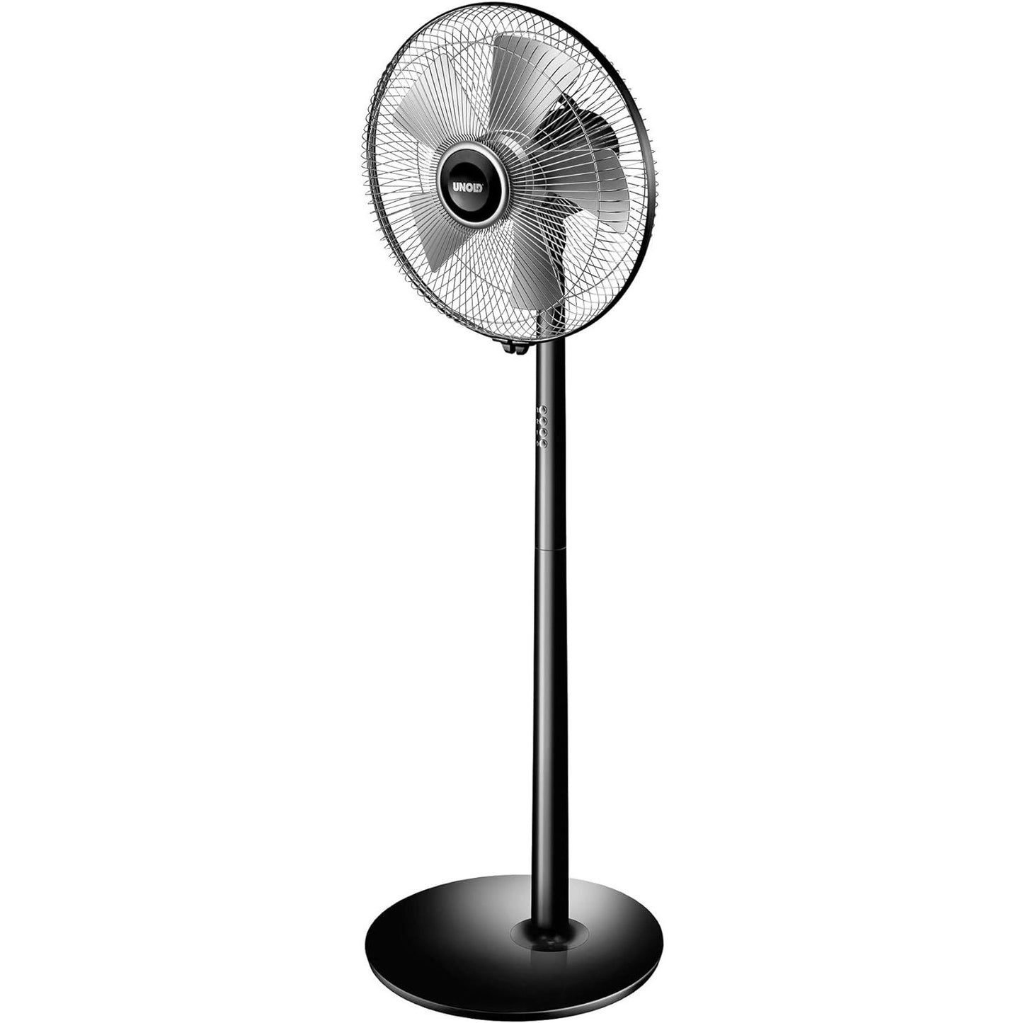 Unold Silverline 16” Pedestal Floor Fan Black