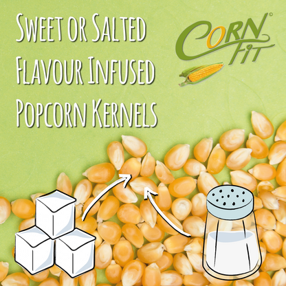 Cornfit Original Flavour Infused Popcorn Kernels - Sweet and Salt Flavour - 330g